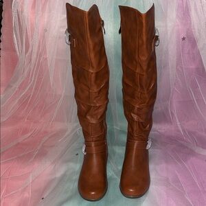 Brown Knee-High Women's Boots